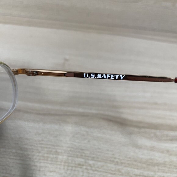 US Safety Eyeglasses Frames PI 350 Golden Tortoise GI Size 50 21 140 mm - Picture 6 of 7